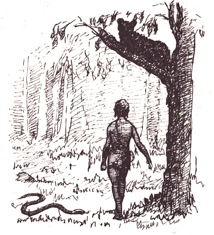 Illustration by Yosef Kebede, from “Ngap and Nyakwiy”