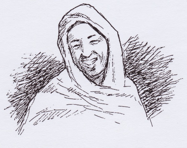 Illustration from “Ahmed and the Clever Woman”